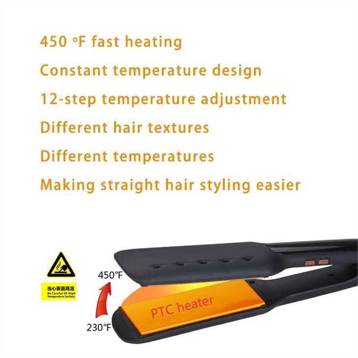 Wider Plate Wet and Dry Straightener